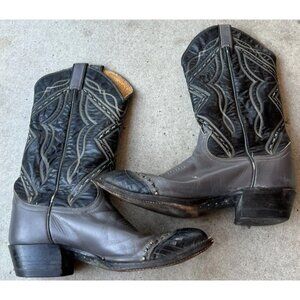 Tony Lama Wingtip Cowboy Boots Men’s 8.5 Tony Lama 6914 Vintage Wingtip Cowboy